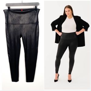Spanx Faux Leather Leggings black Style No 2437 size 1X